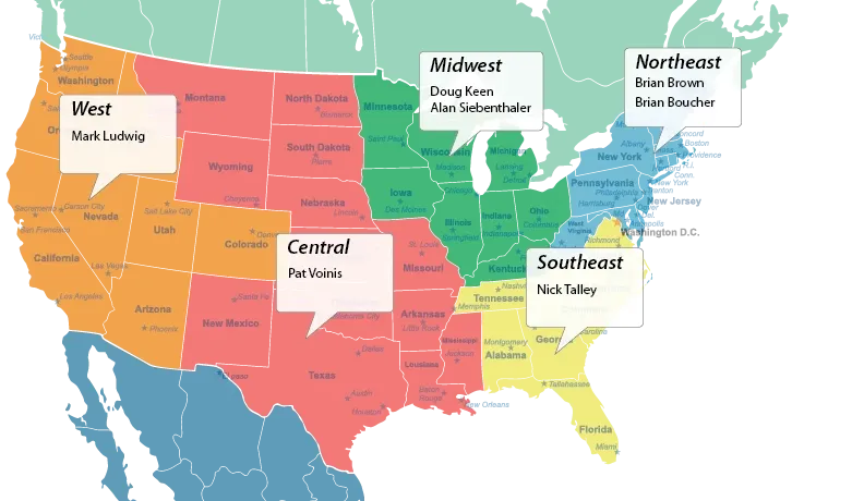 I.S. Sales Map